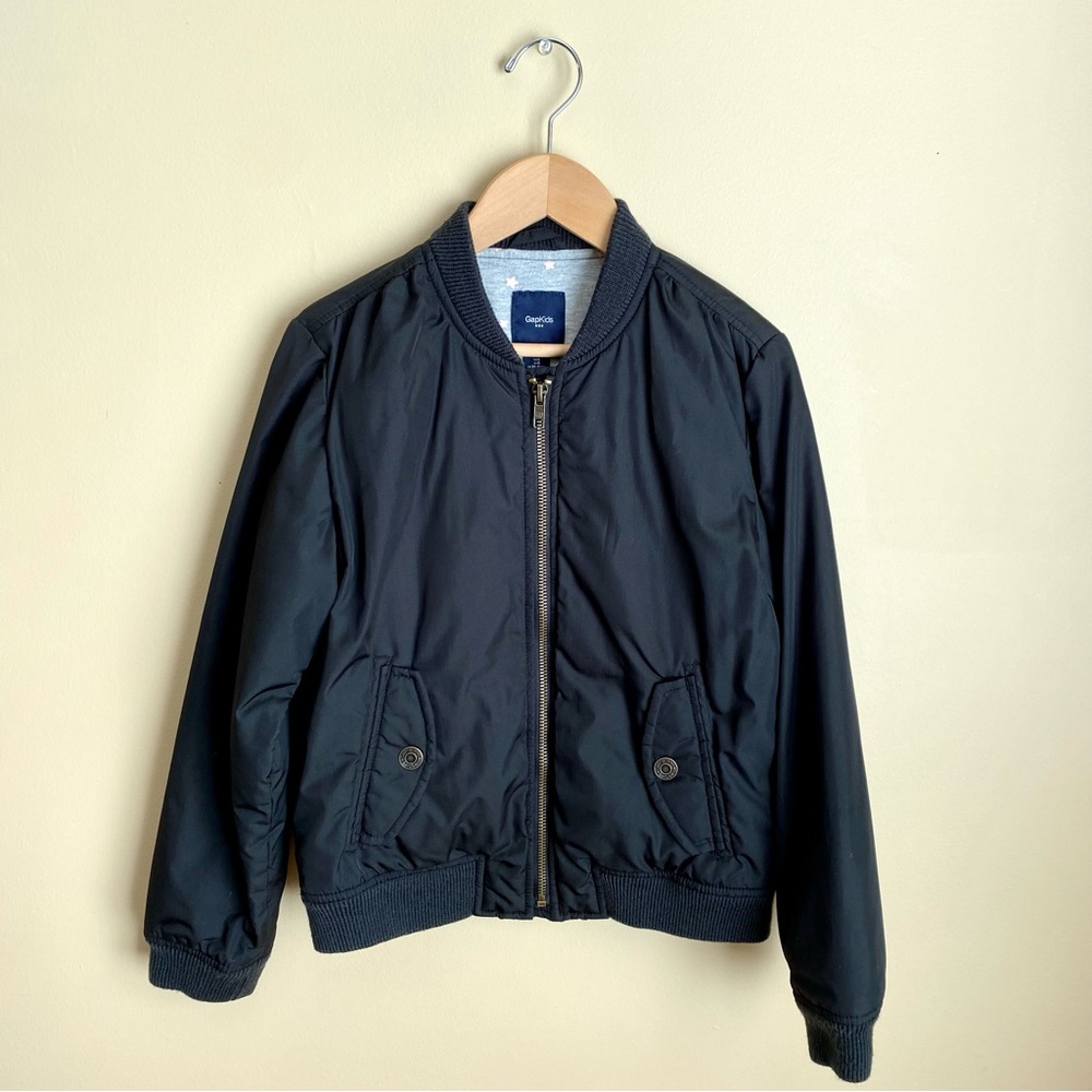 GAP 10-11Y Girls’ Bomber Jacket, Black